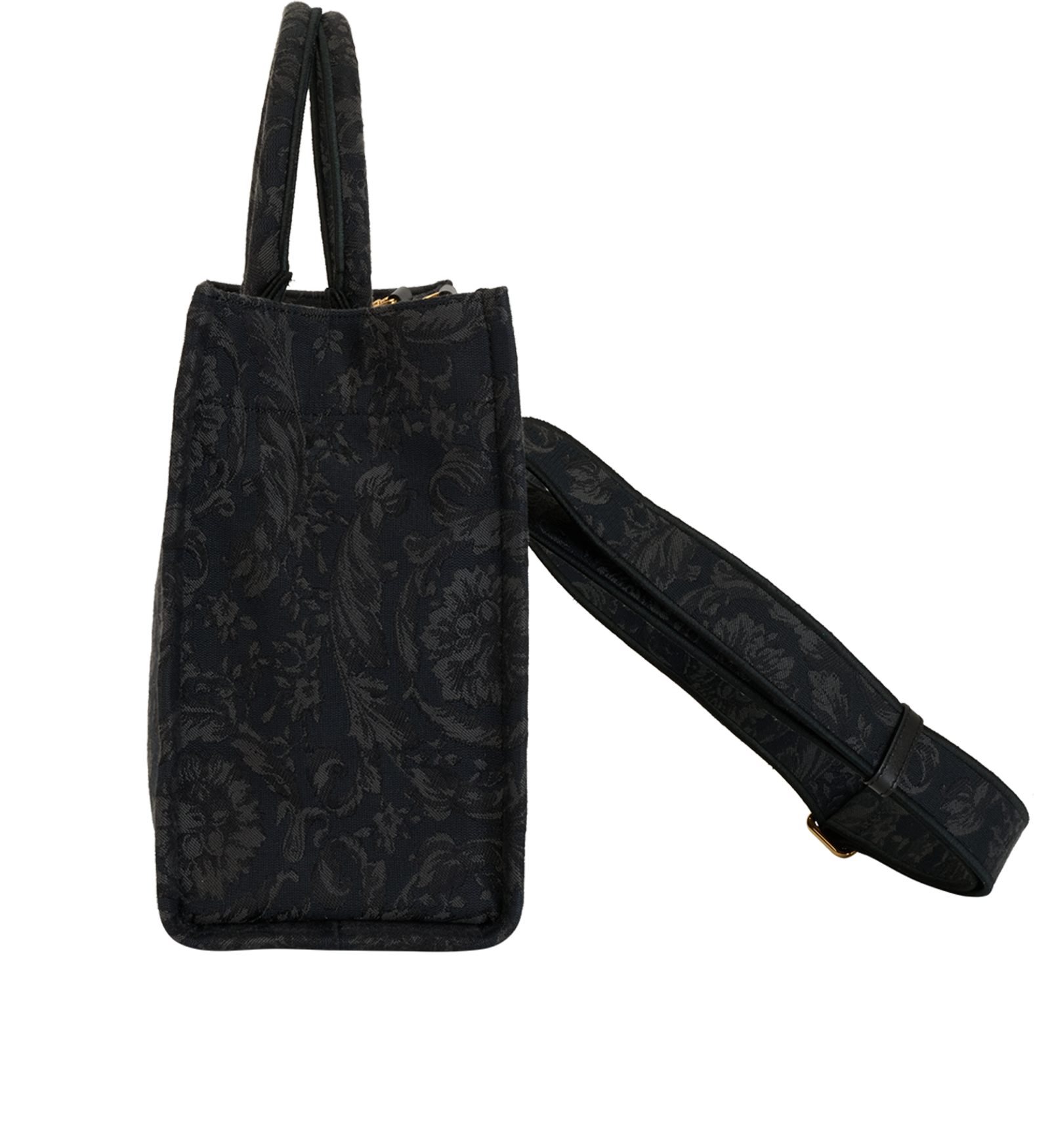 Shopping Bag, &pound;450, Handbags, Black, Canvas, Bottom view